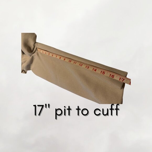 NEW Beige Wool Blend Pea Trench Coat - Picture 9 of 9